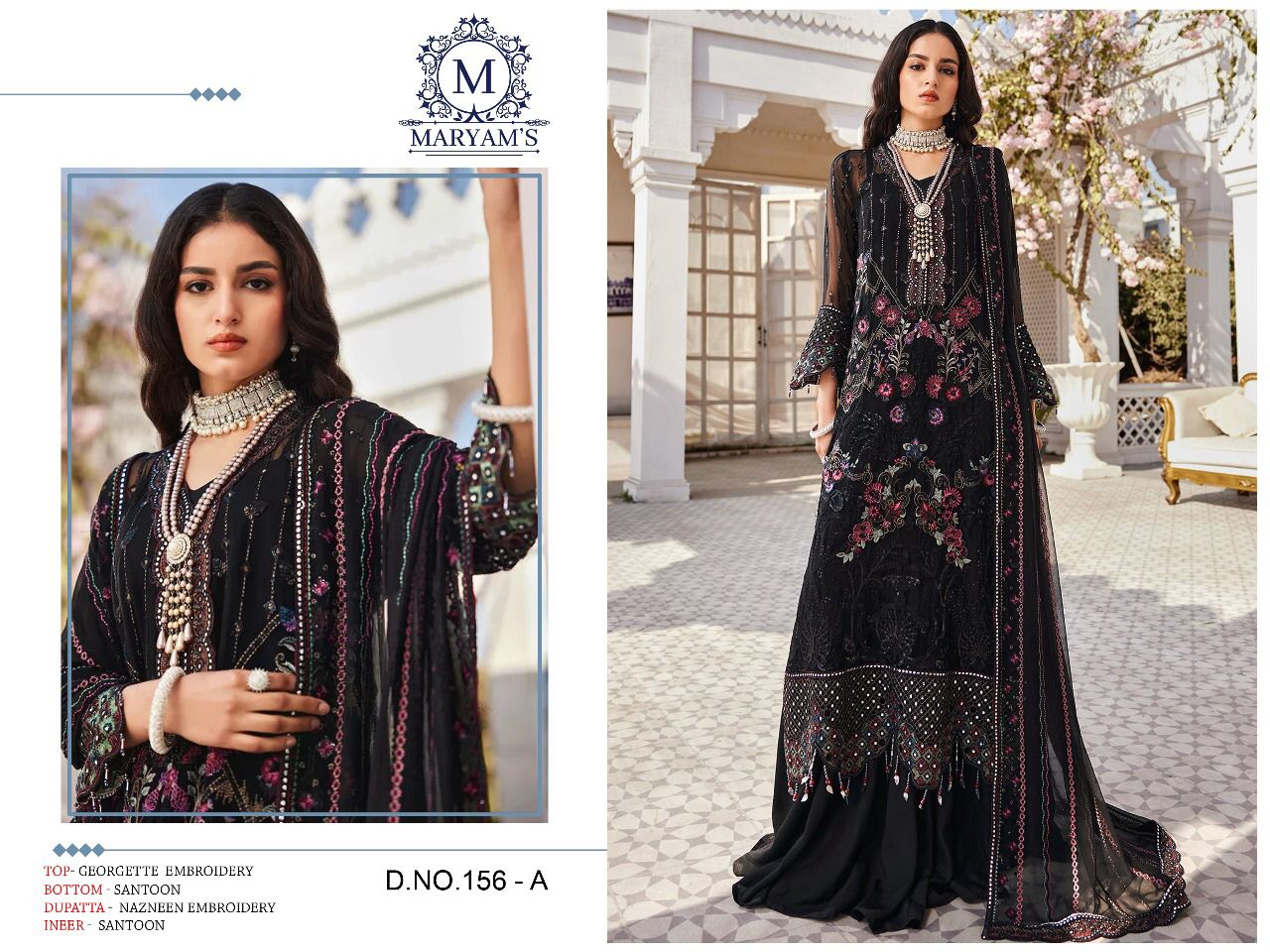 Maryams 156 Georgette Wedding Wear Pakistani Suits